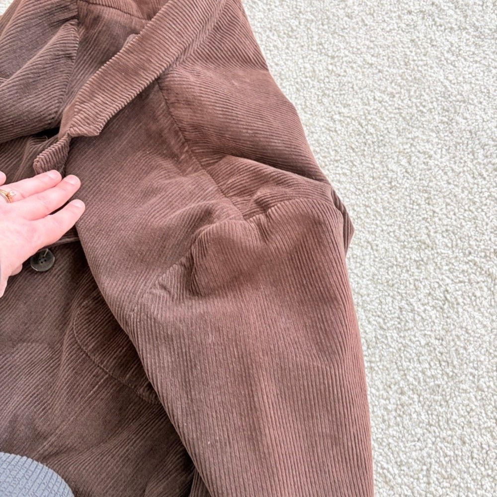 Daniel Cremieux Corduroy Blazer Mens XL Brown Academia 3 Button Jacket - Picture 6 of 8